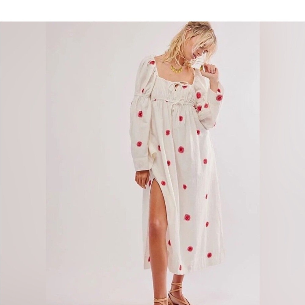Free People cotton linen sundress